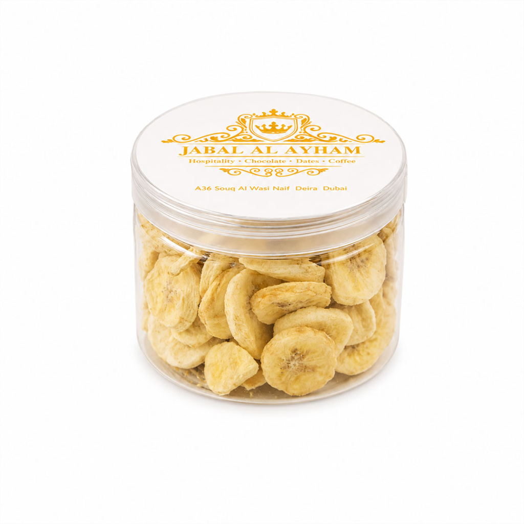 Crunchy freeze-dried banana slices — 40 g